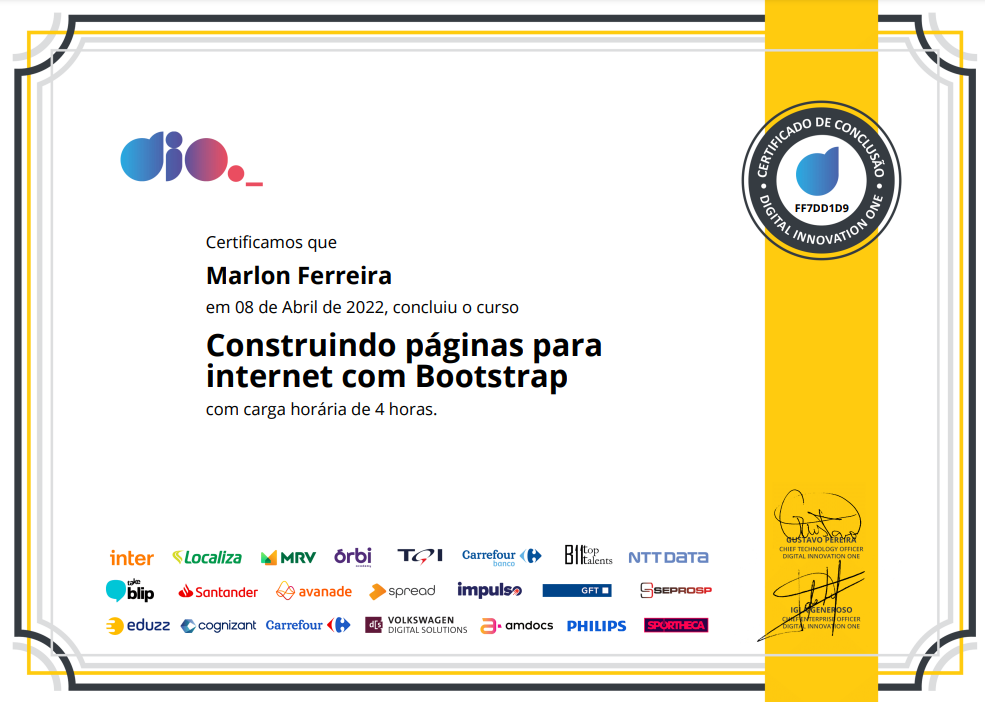 Construindo páginas para internet com Bootstrap