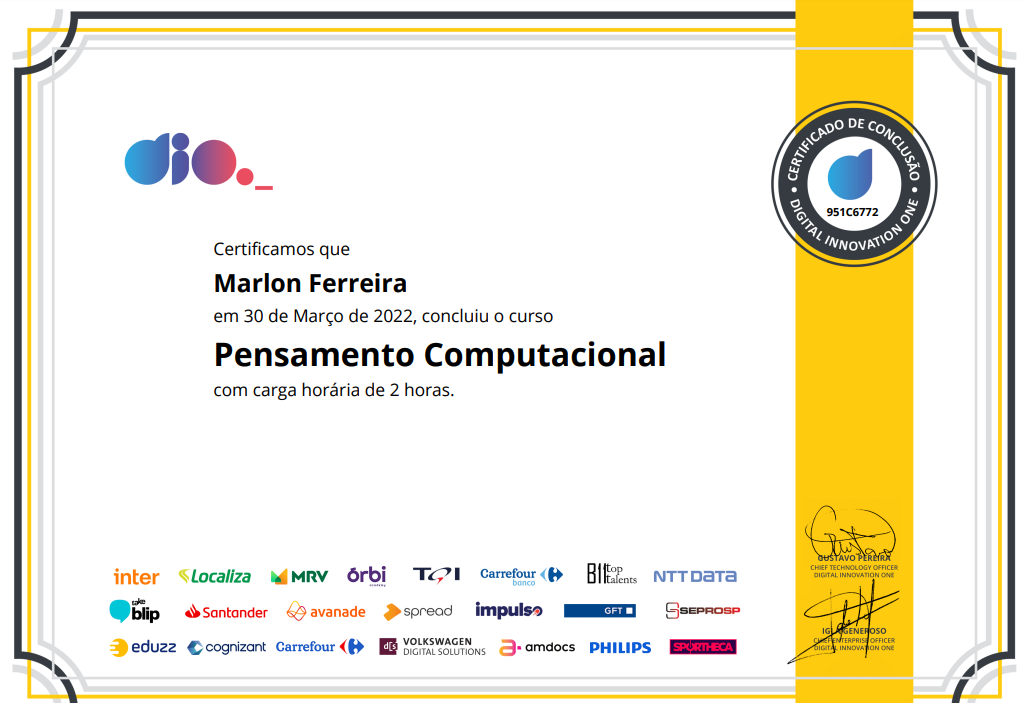 Pensamento Computacional